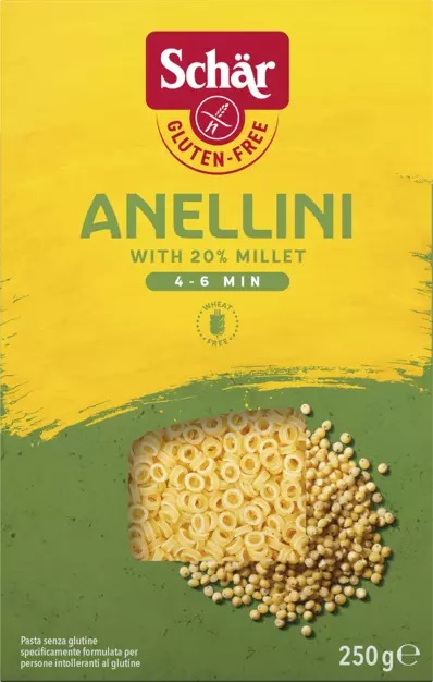 Anellini (Aritos de pasta) de Schär