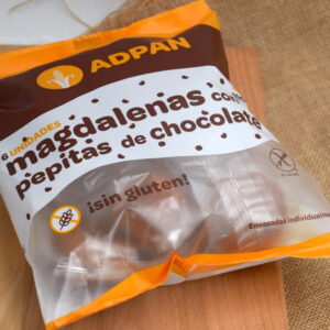 Magdalenas pepitas chocolate 6uds Adpan
