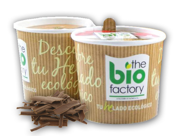 Vasito de helado sabor Chocolate Belga The Bio Factory