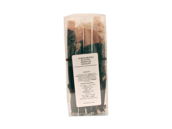 Barquillos de chocolate