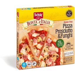 Pizza Bontà d´Italia Prosciutto & Funghi Schär