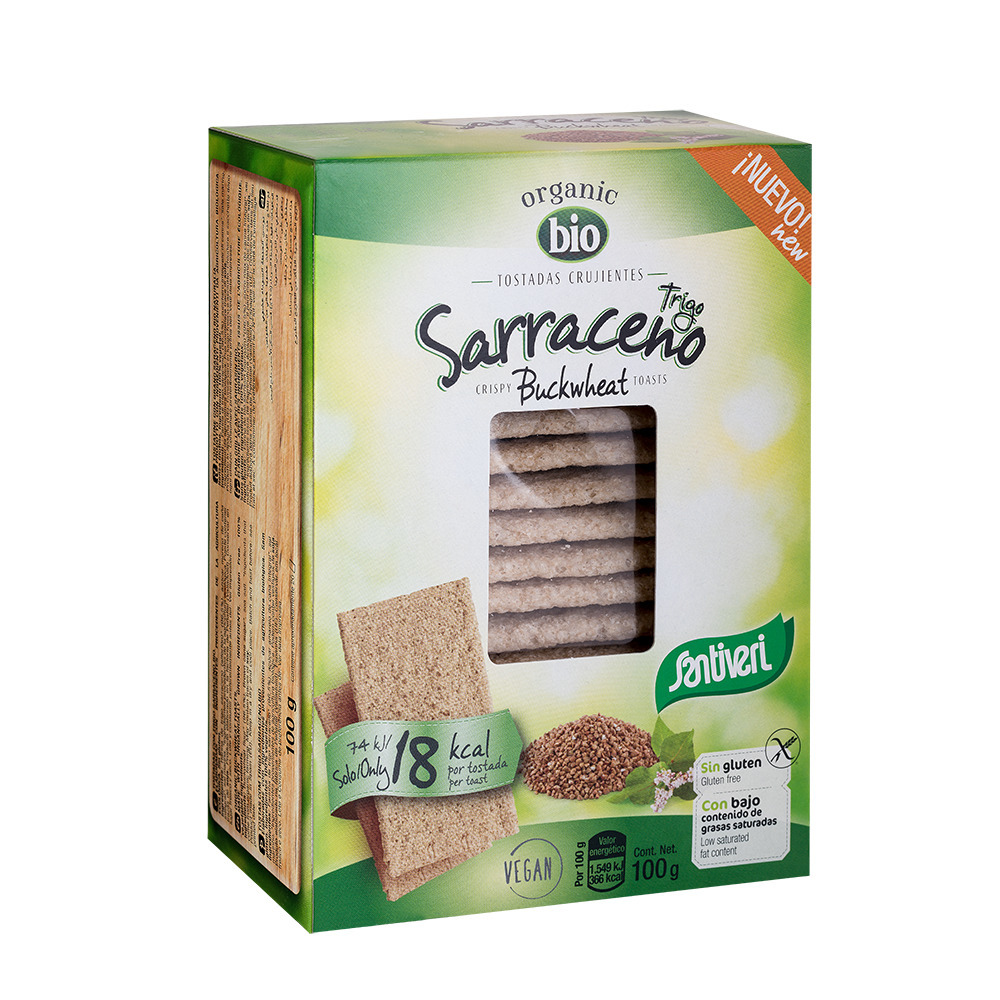 ▷ Tostadas Ligeras de Trigo Sarraceno 【 SANTIVERI