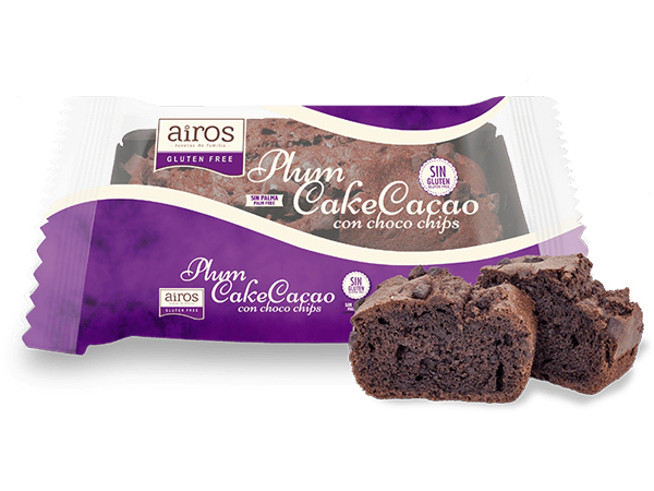 Plum Cake de cacao con chips de chocolate