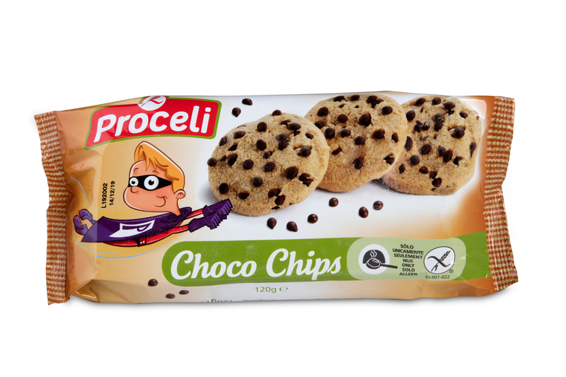 Galletas Choco Chips de Proceli