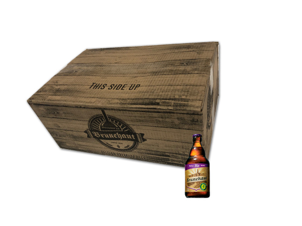 Caja de 24 cervezas sin gluten Brunehaut Bio Triple