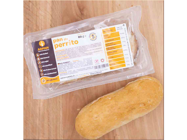 Pan de perrito sin gluten 