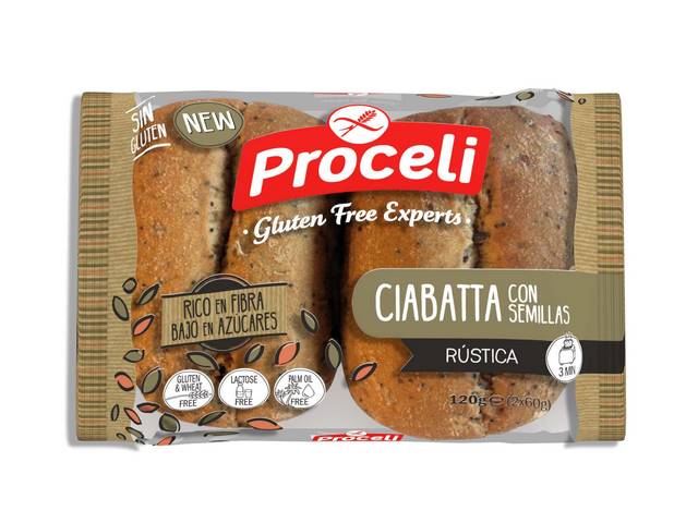 Ciabatta rústica semillas Proceli