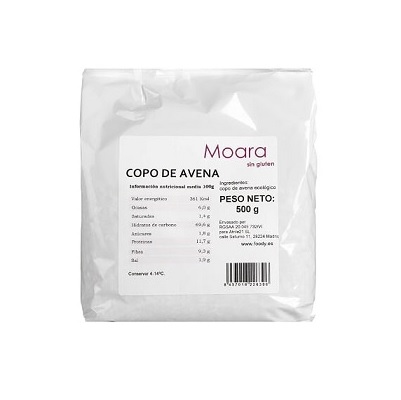 Copos de avena finos sin gluten Bio Moara