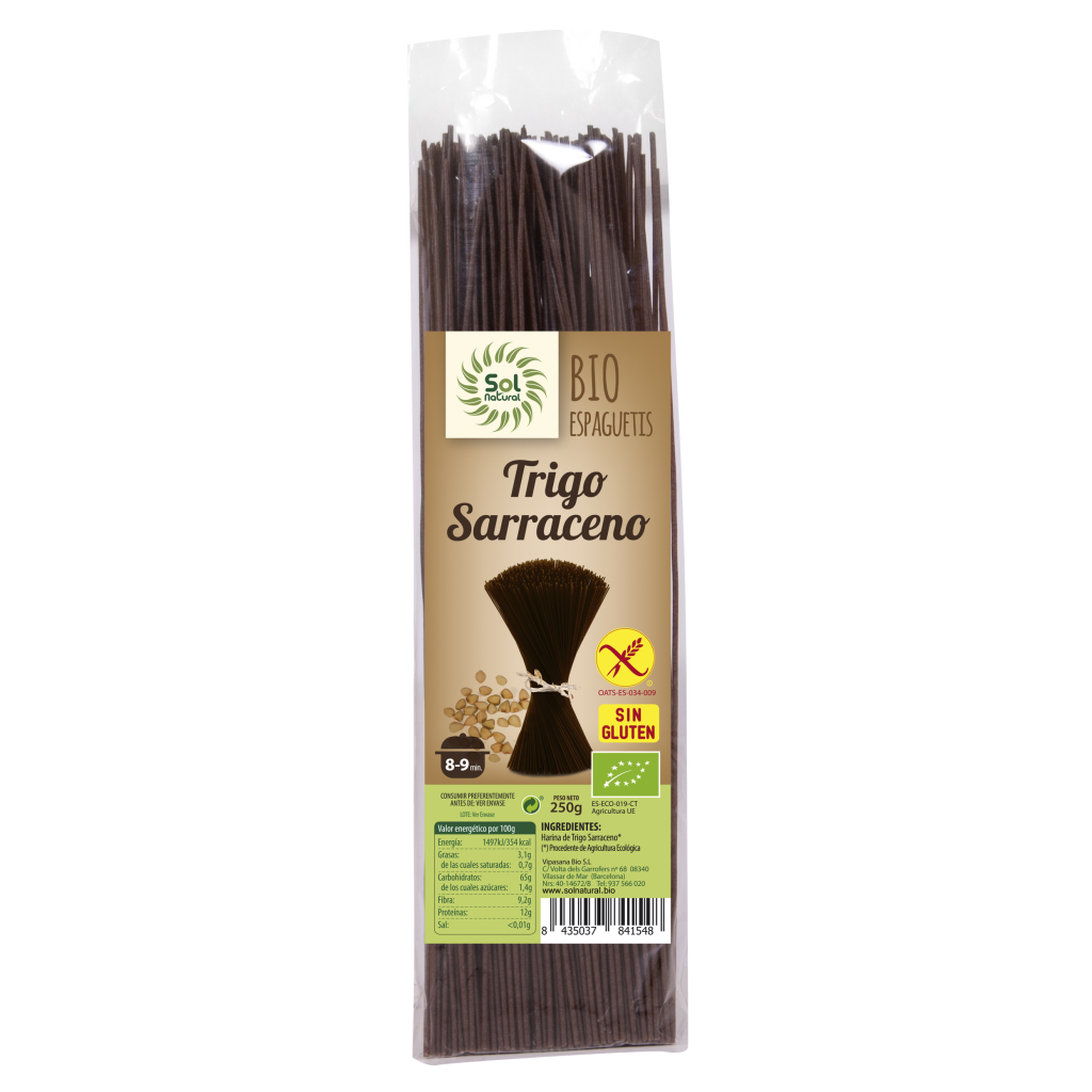 Spaguetti de trigo sarraceno bio Sol Natural