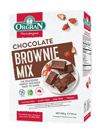 Mix para brownies Orgran