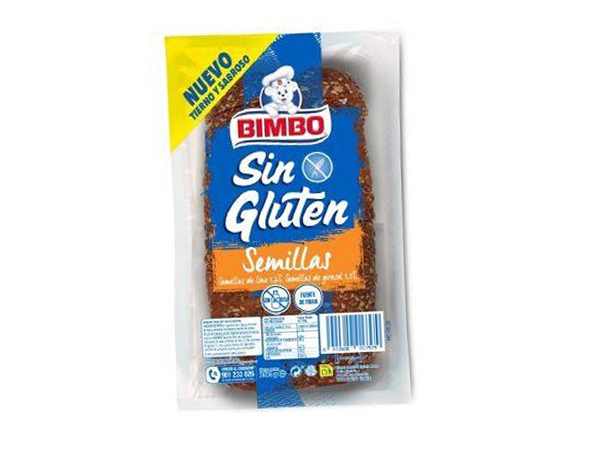 Pan de molde con Semillas y sin gluten Bimbo