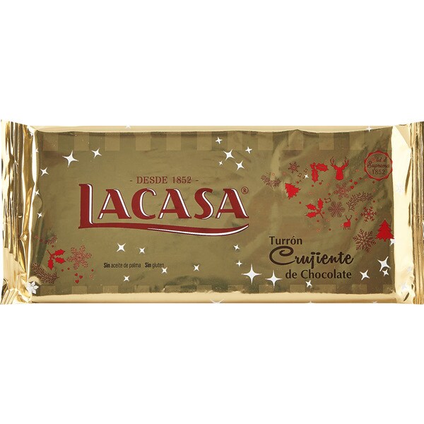 Turrón Crujiente Chocolate Lacasa