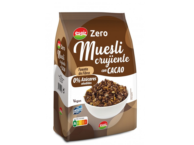 MUESLI-CRUJIENTE CON CACAO  ZERO 300 g ESGIR