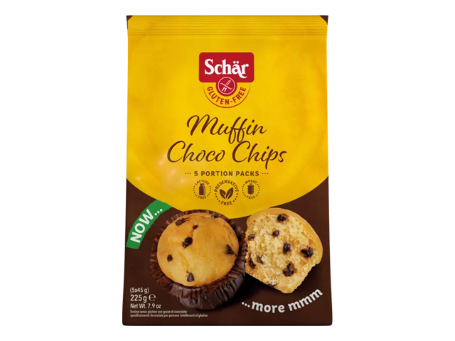 Muffins Choco Chips 5x45g Schär