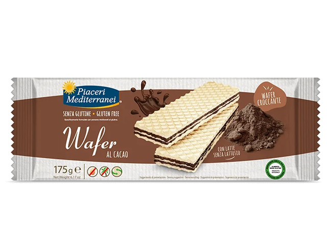 Wafers de cacao 175g Piaceri Mediterranei