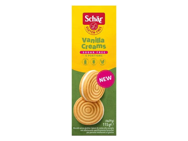 Galletas Vanilla Creams Sin Azúcar 115g Schär