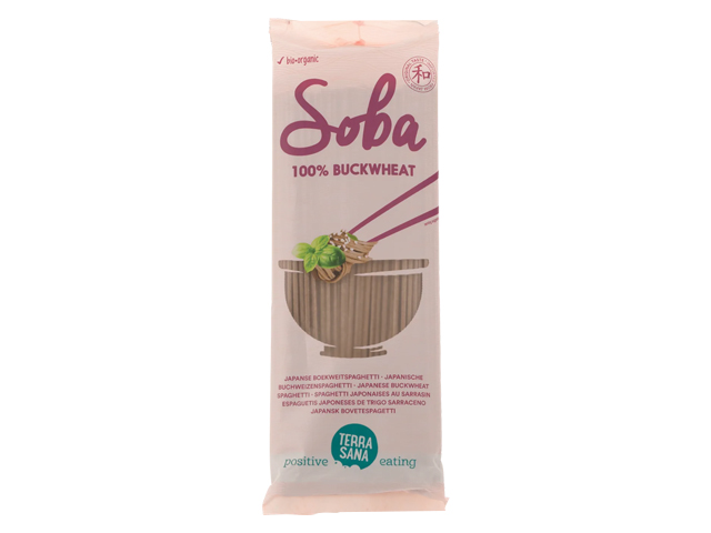 Soba 100% Espaguettis Japoneses de Trigo Sarraceno 200g Terrasana