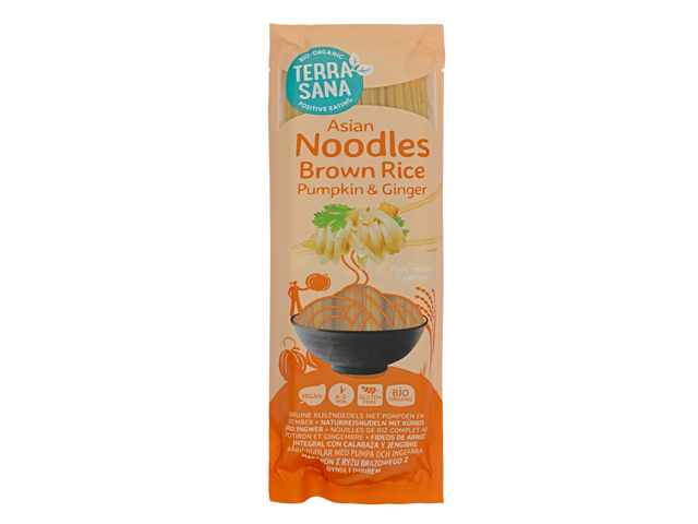 Noodles de Arroz Integral con Calabaza y Jengibre 250g Terrasana