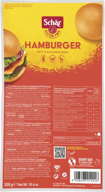 Pan de Hamburguesa Schär