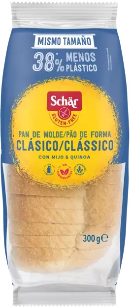 PAN DE MOLDE CLASICO 300g SCHAR