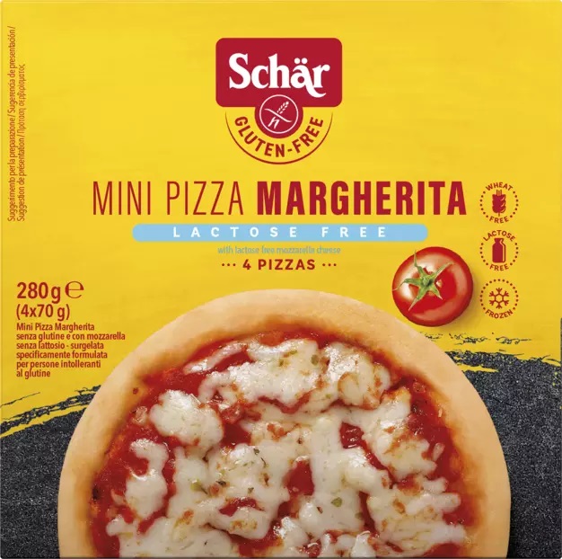 Mini Pizzas Margarita Bontà dItalia 4X70g Schär