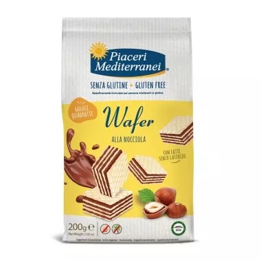 Wafers Nocciola 200g Piaceri Mediterranei