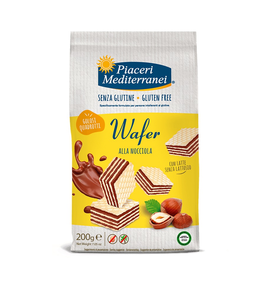 Piacerini Wafer Nocciola 200g Piaceri Mediterránei
