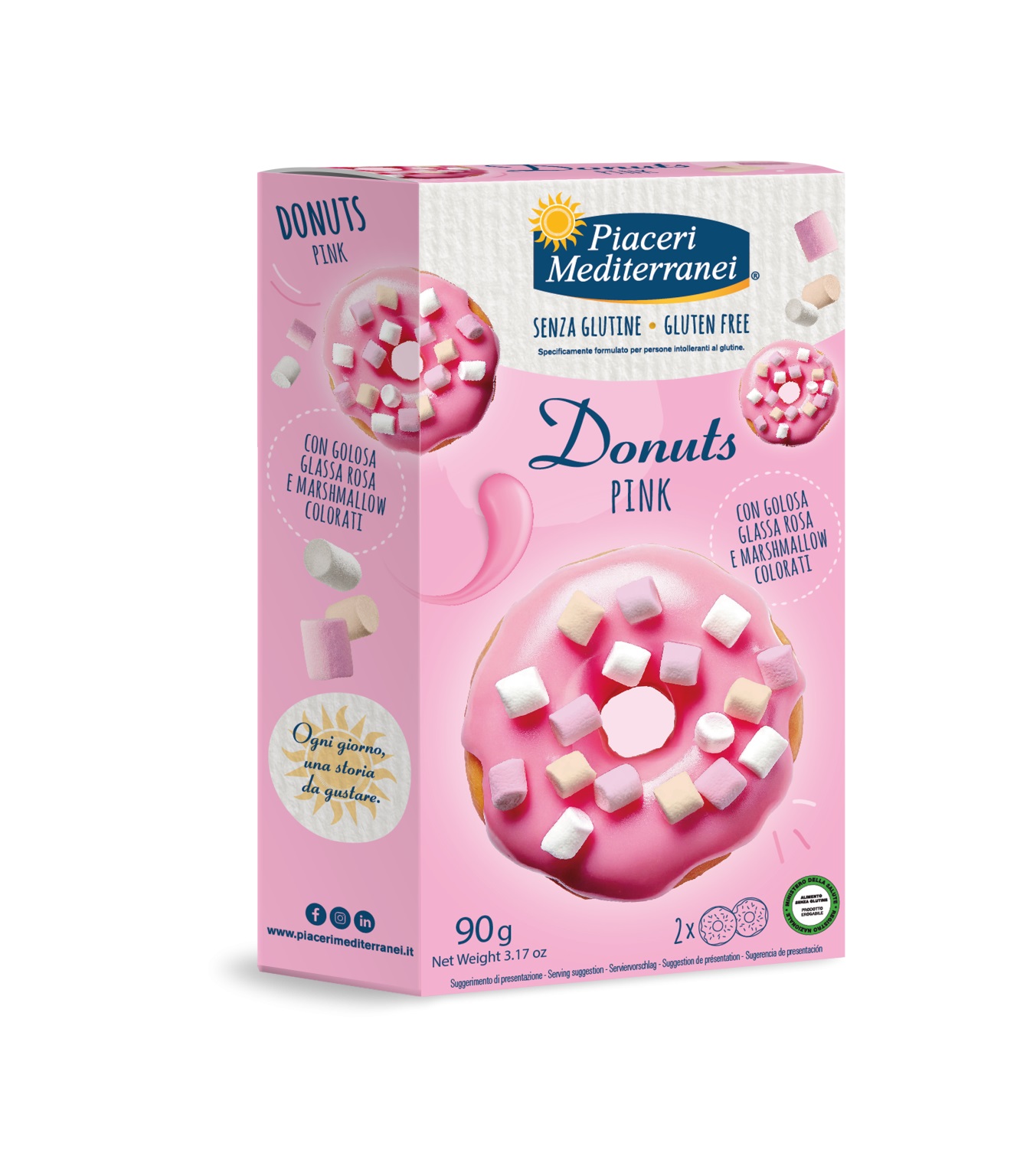 Donuts Pink con Marshmallow Piaceri Mediterránei