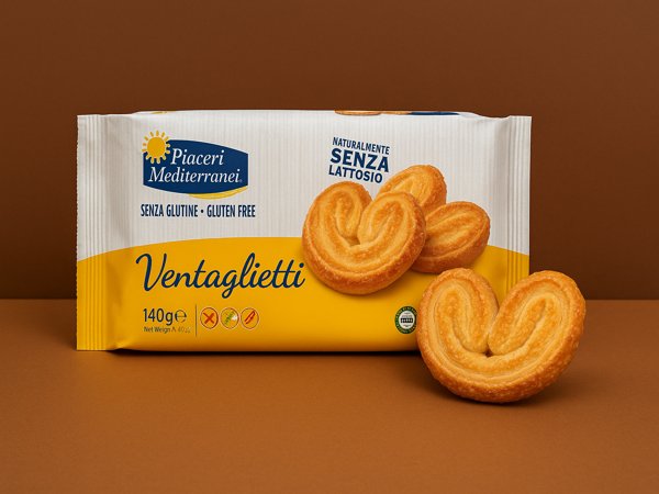 Ventaglietti Palmera Hojaldre 140g Piaceri Mediterránei