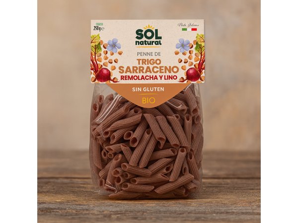 Penne Trigo Sarraceno con Remolacha Bio Sol Natural