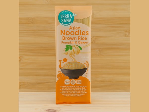 Noodles de Arroz Integral con Calabaza y Jengibre 250g Terrasana