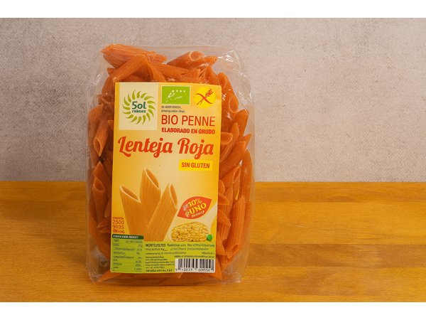 Penne Lenteja Roja con Lino Sol Natural