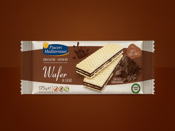 Wafers de cacao 175g Piaceri Mediterranei