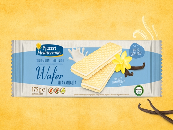 Wafers Vainilla 175g Piaceri Mediterranei