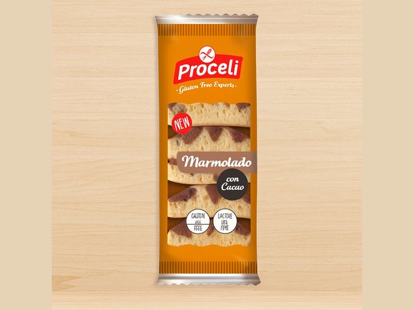Bizcocho marmolado sin gluten Proceli