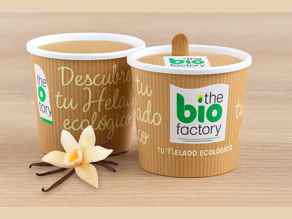 Vasito de helado sabor Vainilla The Bio Factory