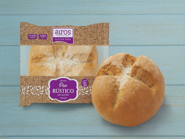 Pan redondo rustico envase horneable Airos