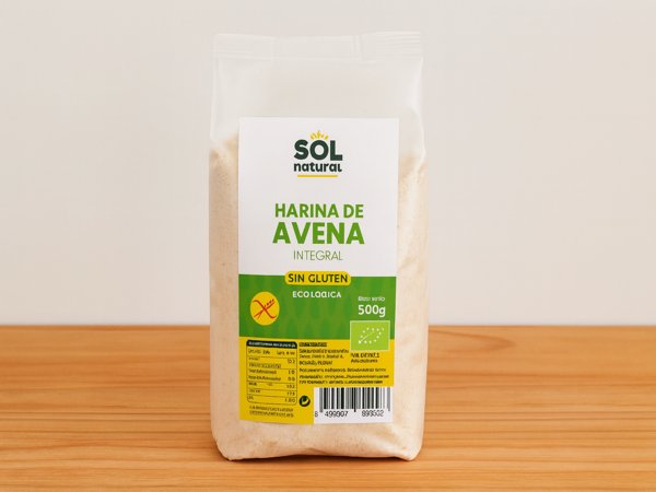 Harina de avena integral sin gluten Sol Natural