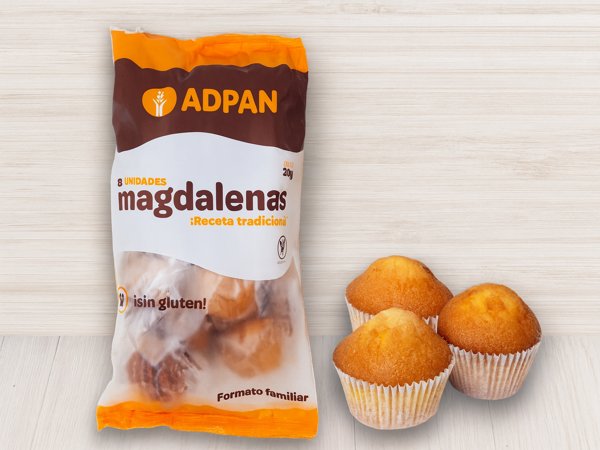 Magdalenas Bolsa 12 uds Receta Tradicional Adpan