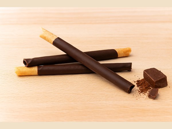 Barquillos de chocolate