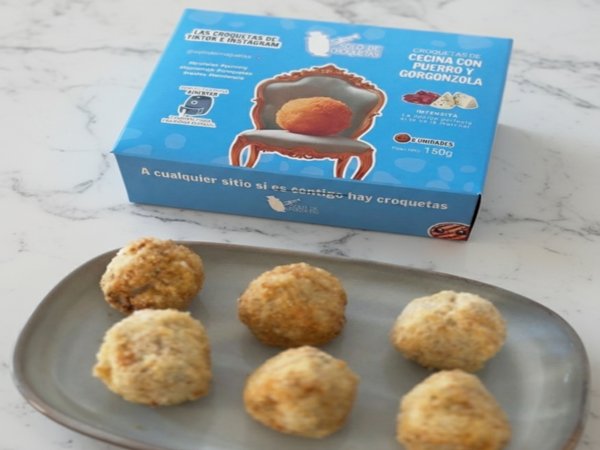 Croquetas de Cecina y Gorgonzola 6uds Prefritas