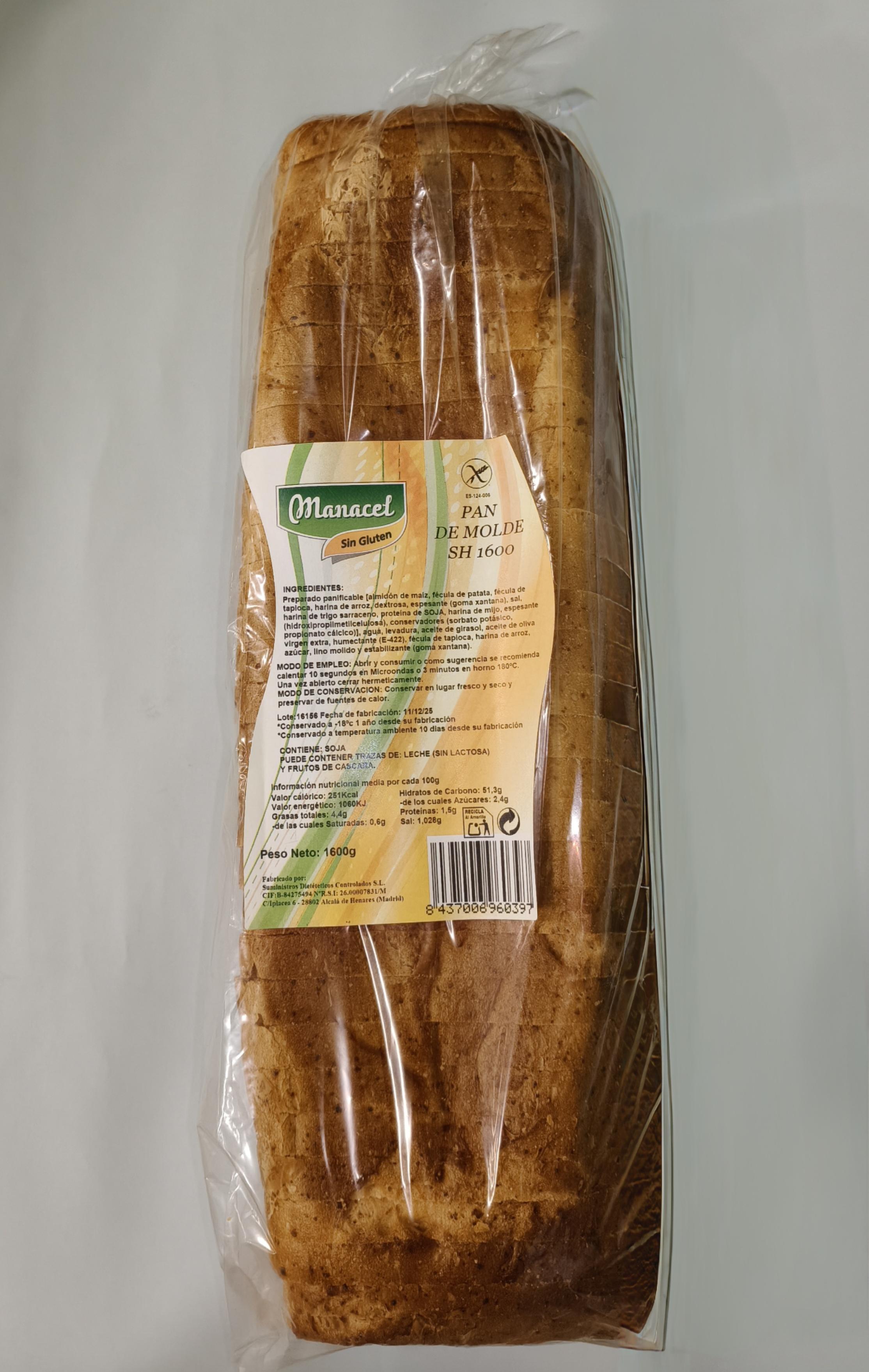 Pan de Molde 1600g Manacel