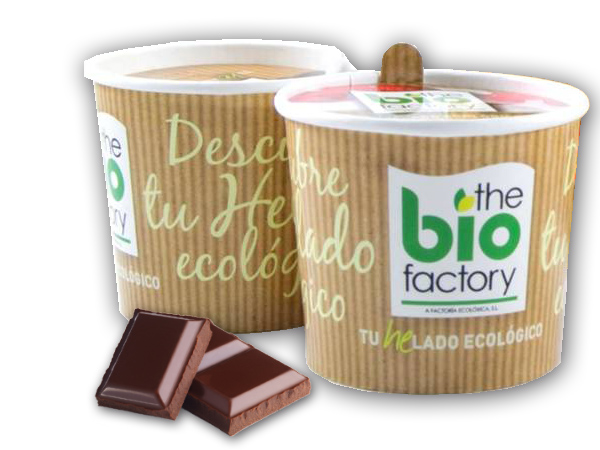 Vasito de helado sabor Chocolate con leche The Bio Factory