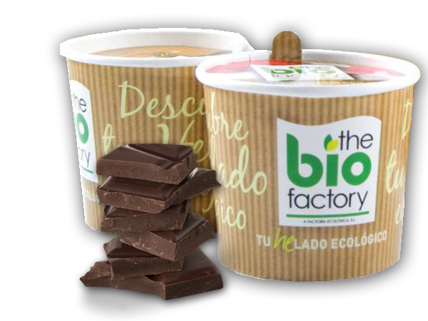 Vasito de helado sabor Chocolate 70 % The Bio Factory
